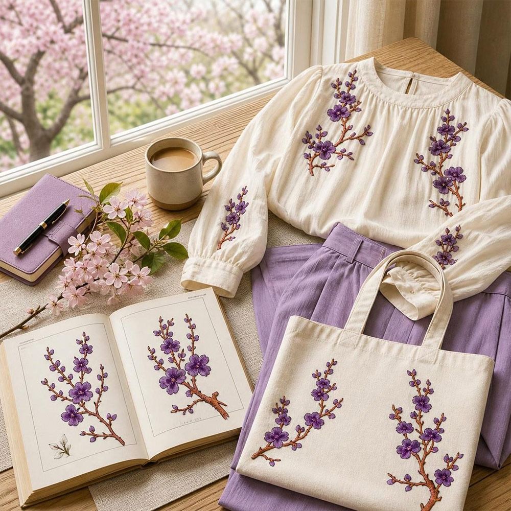 Applique Patch Flower - DIY Cherry Blossom Iron On Patches