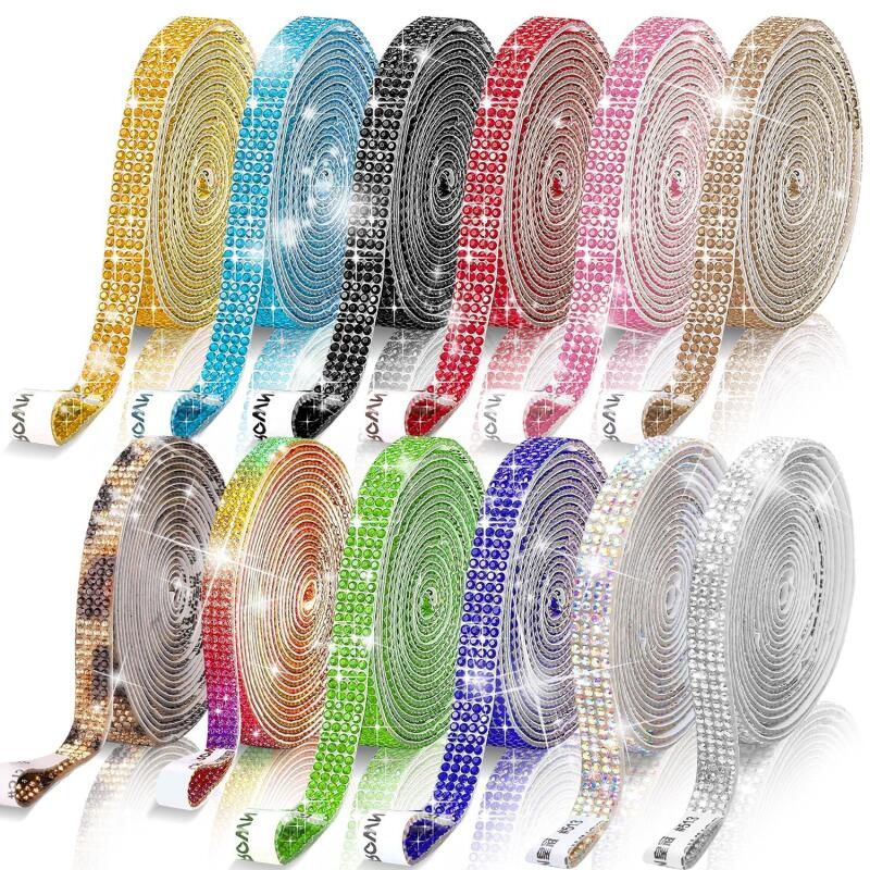 1Yard Self Adhesive Rhinestone - Hotfix Rhinestone Sheet 评论和价格