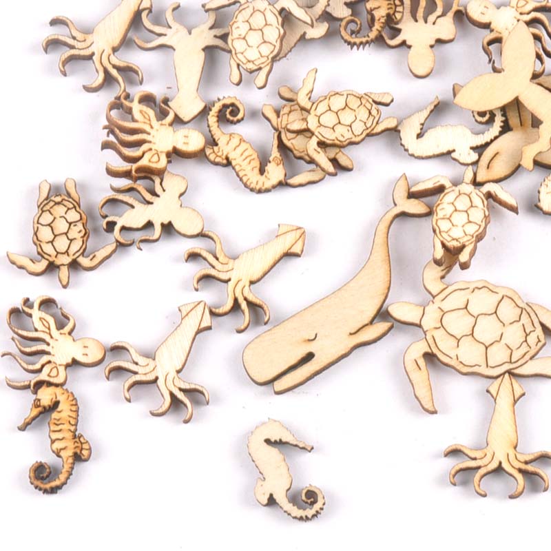 20Pcs 25-40mm Sea Turtle/horse - Craft Embellishment 评论和价格
