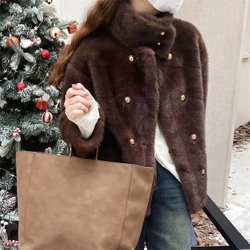 Mink Velvet Coat Female 2026 A - Velvet Ribbon Roll 评论和价格