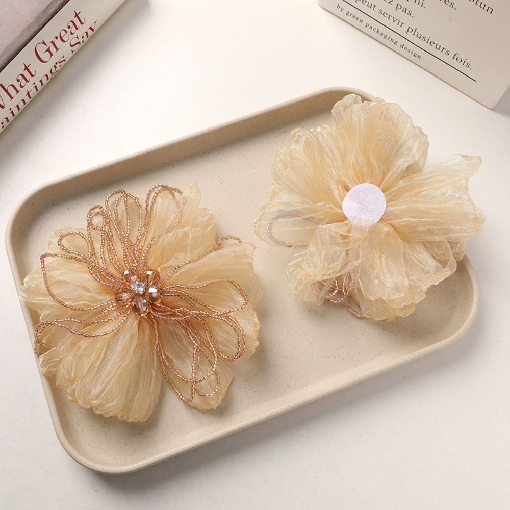 Organza Fabric Flower Patch Cr - Applique Patch Flower 评论和价格