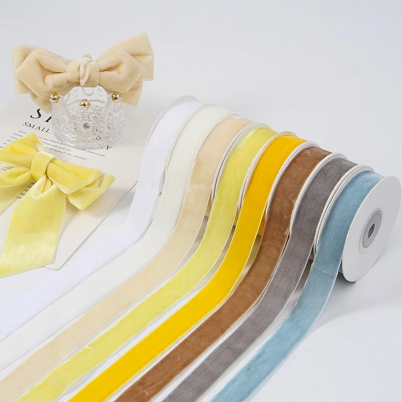 Classic 5yards 6mm-38mm Single - Velvet Ribbon Roll 评论和价格