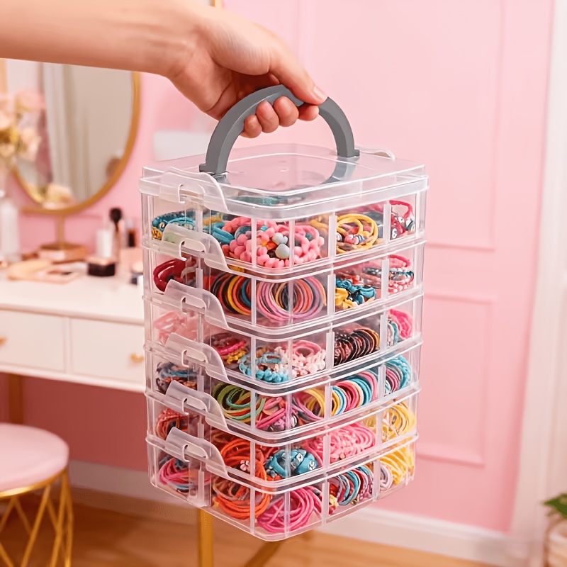 5-layer transparent storage bo - Craft Embellishment Storage 评论和价格