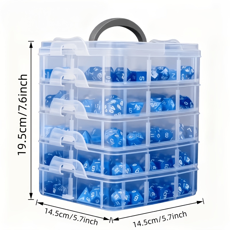 5-layer transparent storage bo - Craft Embellishment Storage 评论和价格