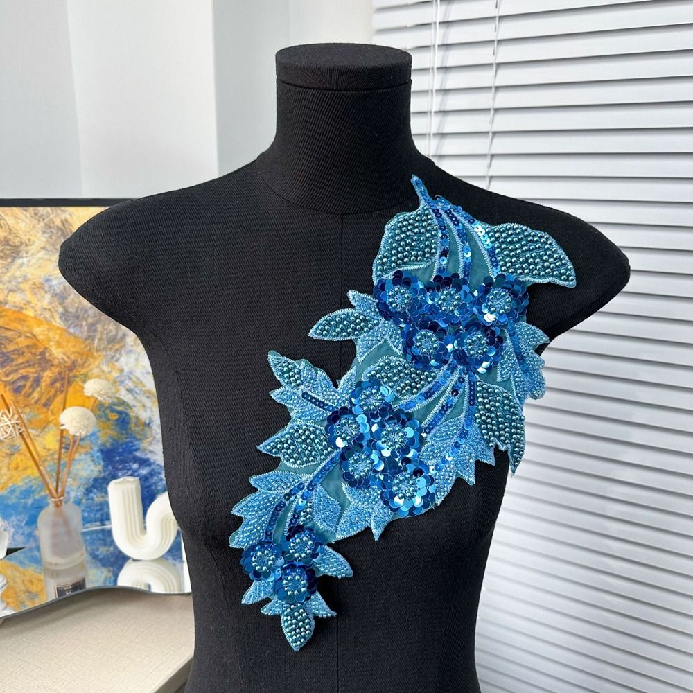 Fashion 3D Sequin Flower Patch - Applique Patch Flower 评论和价格