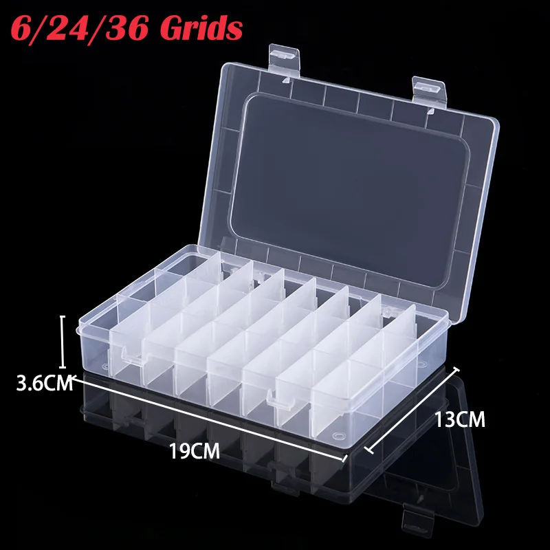 6/24/36 Grids Plastic Storage  - Craft Embellishment Storage 评论和价格