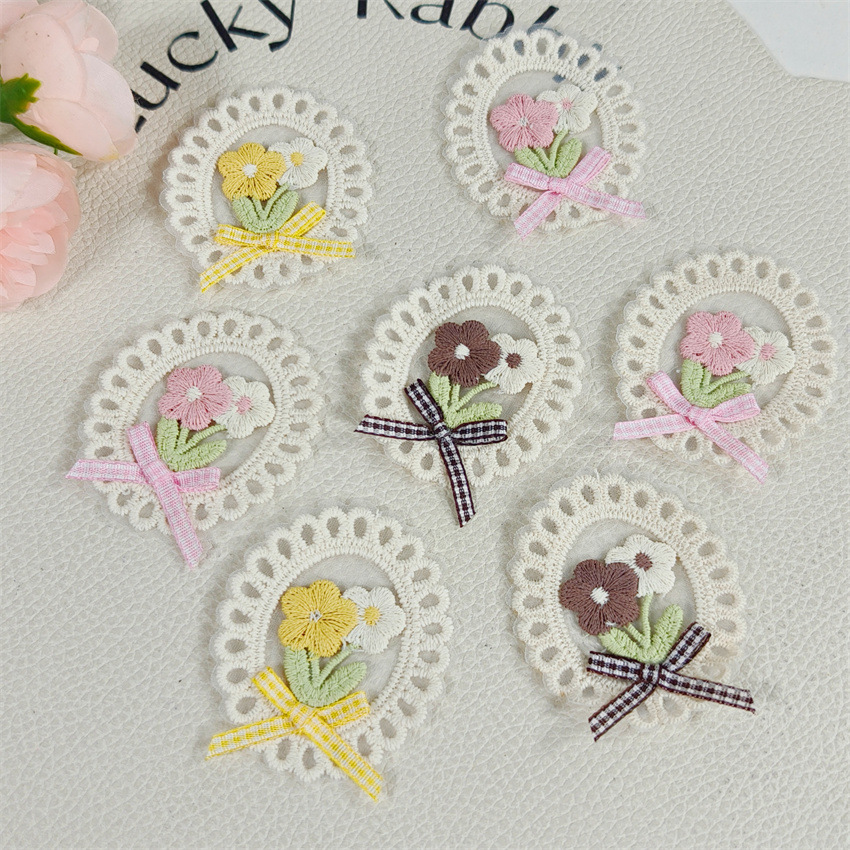 10PCS New Spring Summer Fresh  - Applique Patch Flower 评论和价格