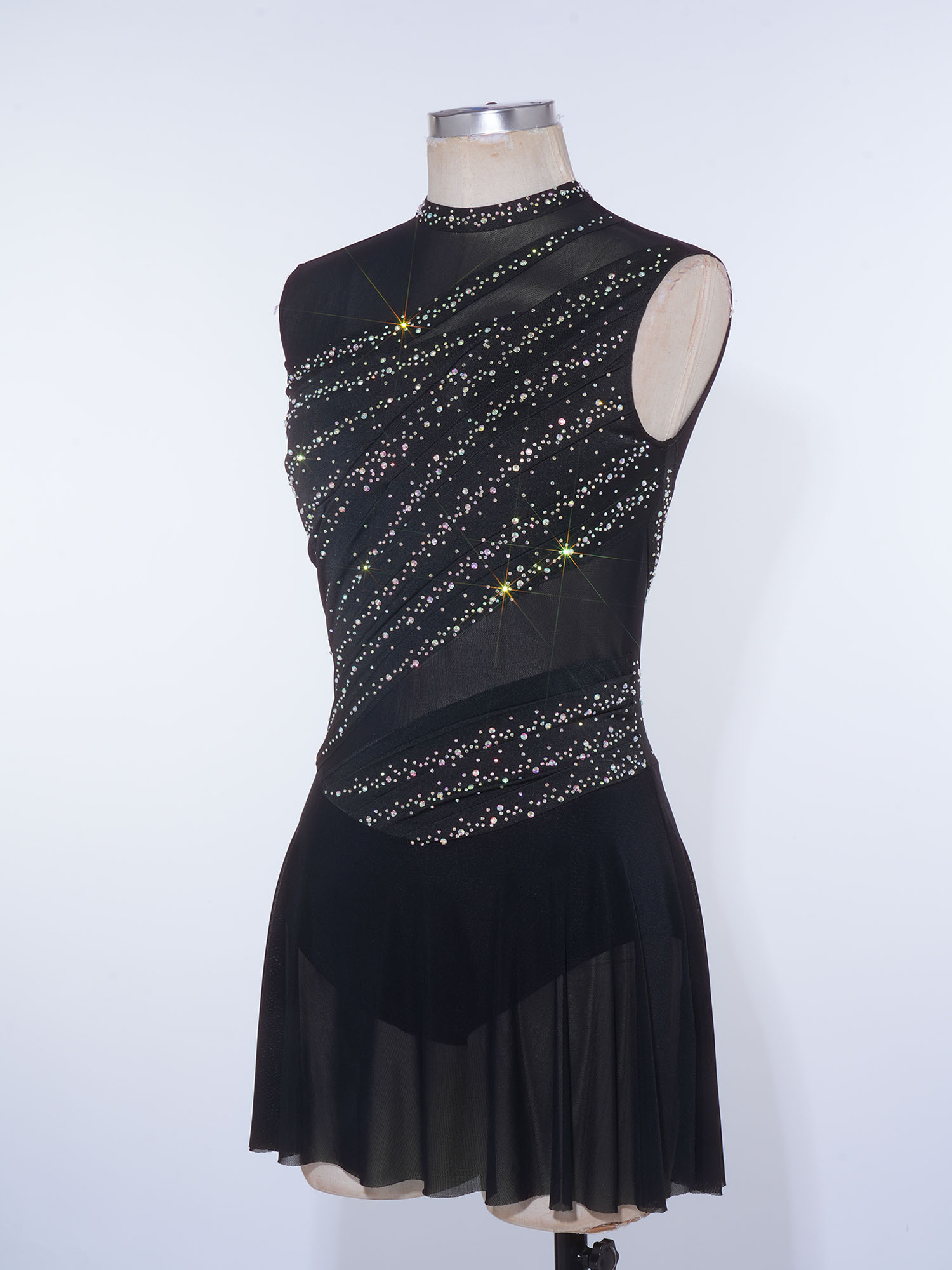 Rhinestone Women Backless Irre - Rhinestone Banding Trim 评论和价格