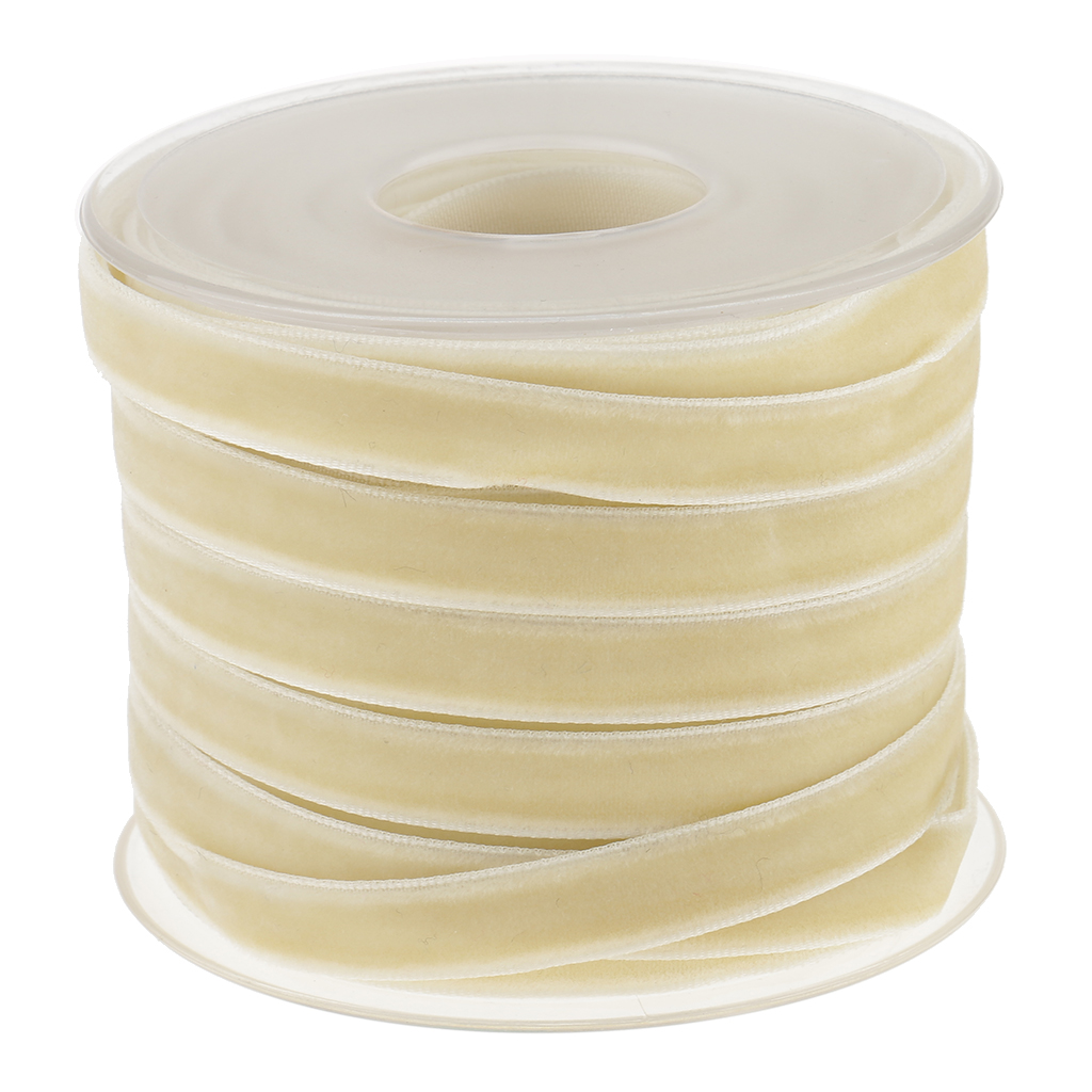 20 Yard 10mm Wide Velvet Ribbo - Velvet Ribbon Roll 评论和价格
