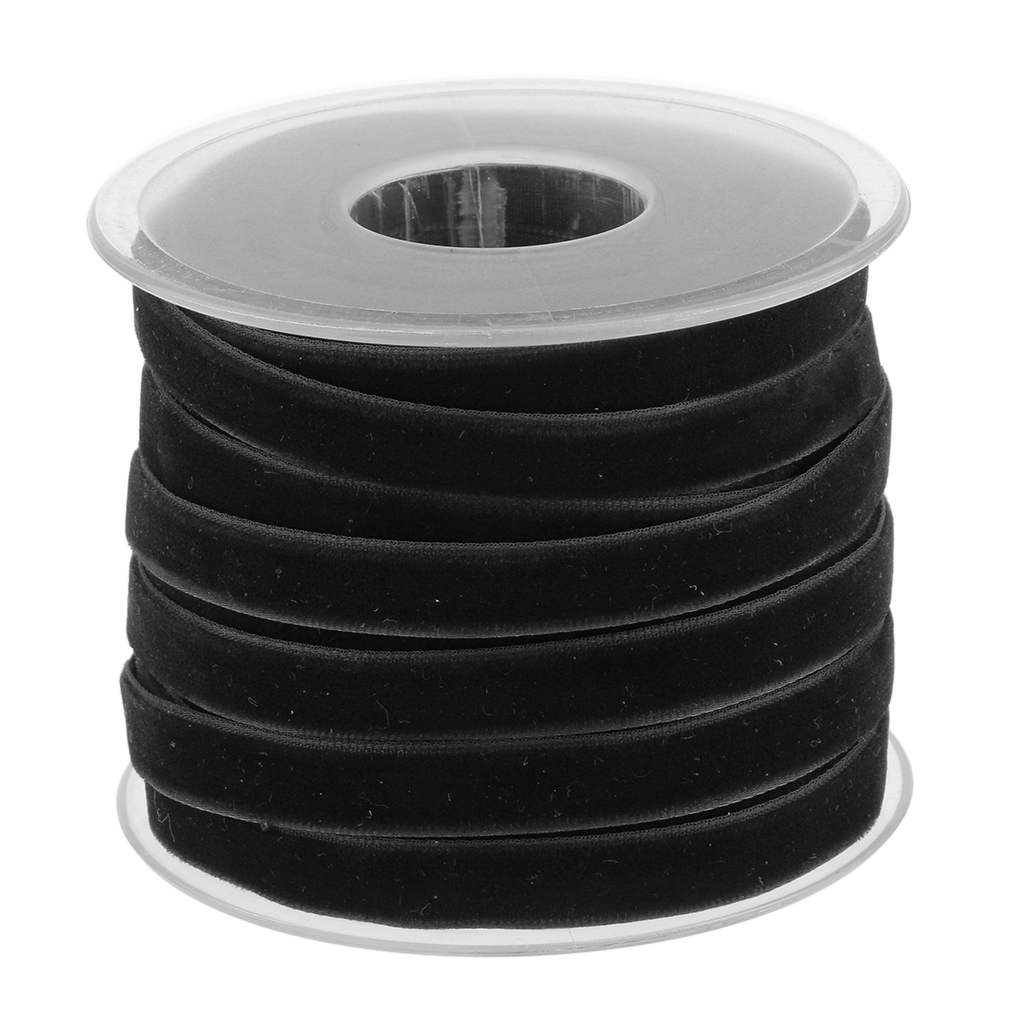 20 Yard 10mm Wide Velvet Ribbo - Velvet Ribbon Roll 评论和价格