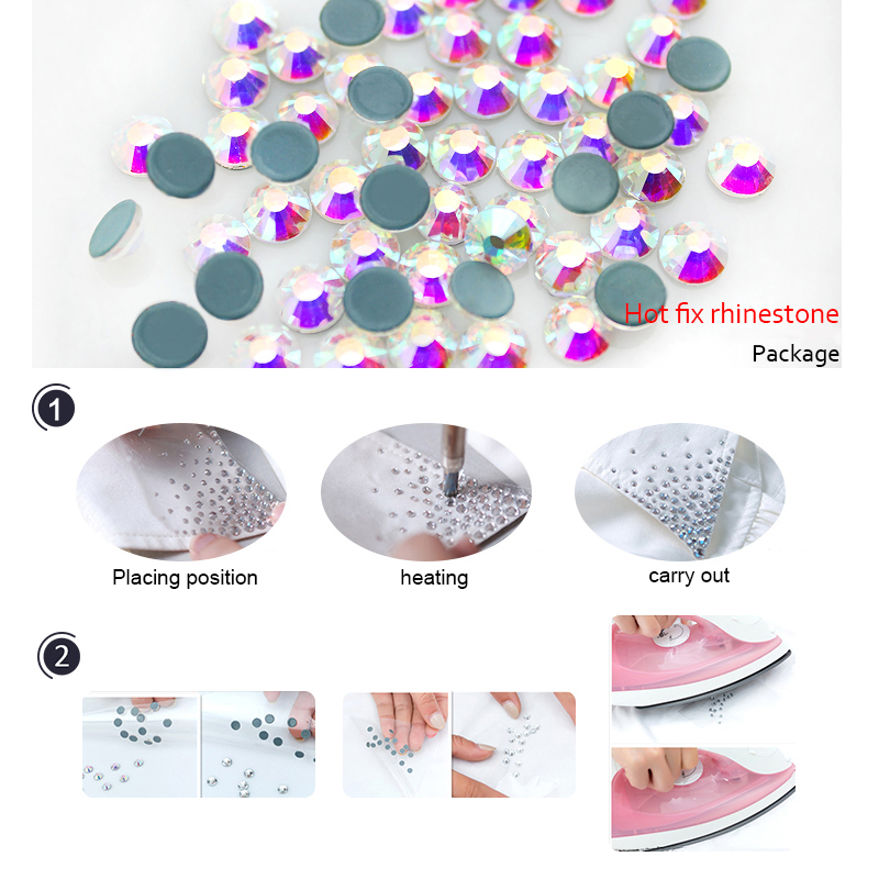 QIAO Multi-Color SS6-SS30 Crys - Hotfix Rhinestone Sheet 评论和价格