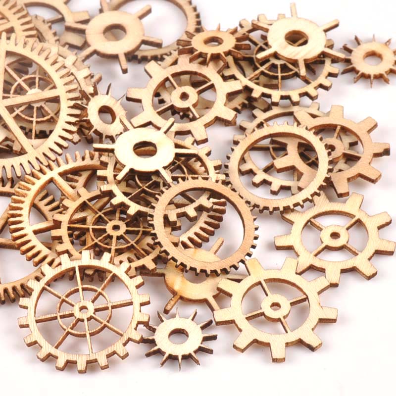 20-40mm 36pcs Unfinished Wood  - Craft Embellishment 评论和价格