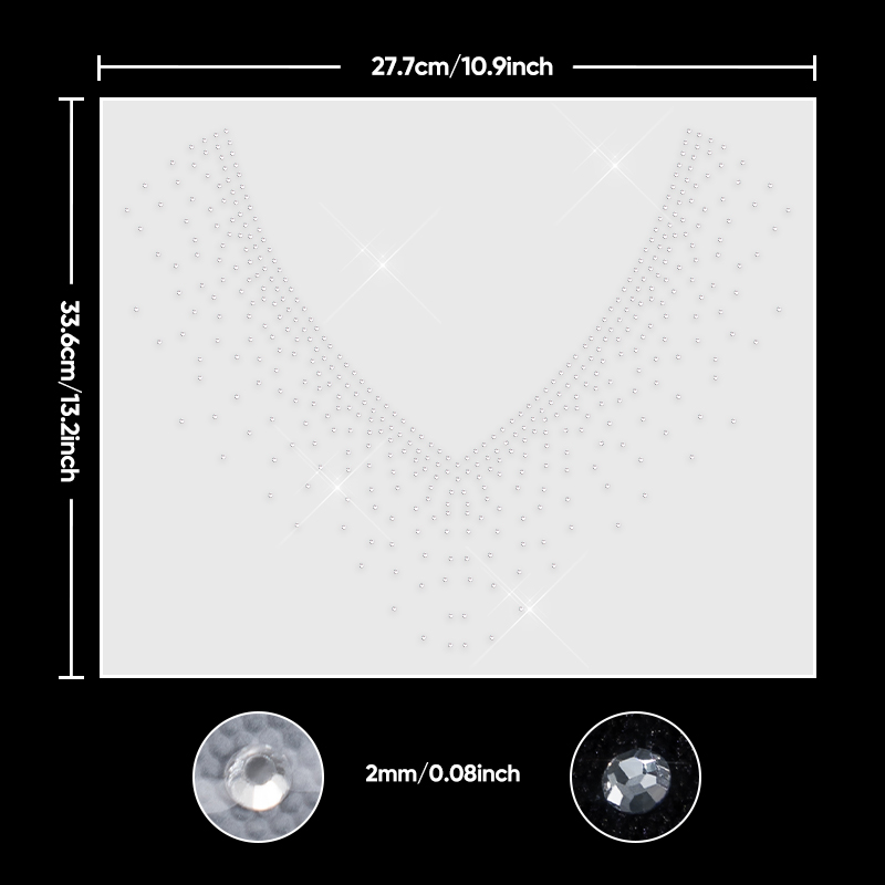 QIAO 1/2/4/6Pcs V-Neck Glitter - Glitter Vinyl Roll 评论和价格