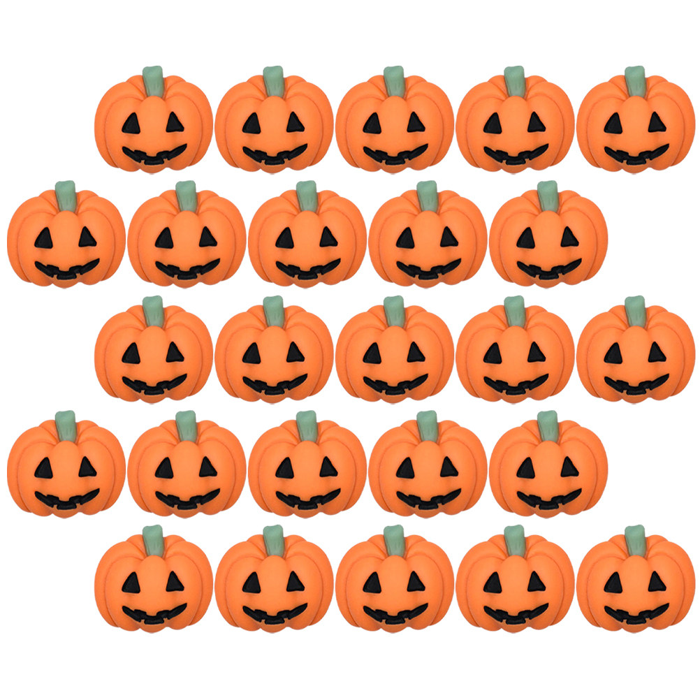 50Pcs Mini Resin Pumpkin Charm - Craft Embellishment 评论和价格
