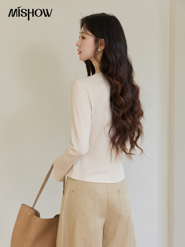 MISHOW Women's V-neck Splicing - Lace Ribbon Trim 评论和价格